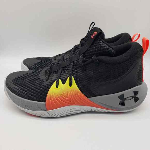 Under Armour Embiid One Black Grey Men\'s Sneakers 3023086-001 Size 12 NEW main image 11